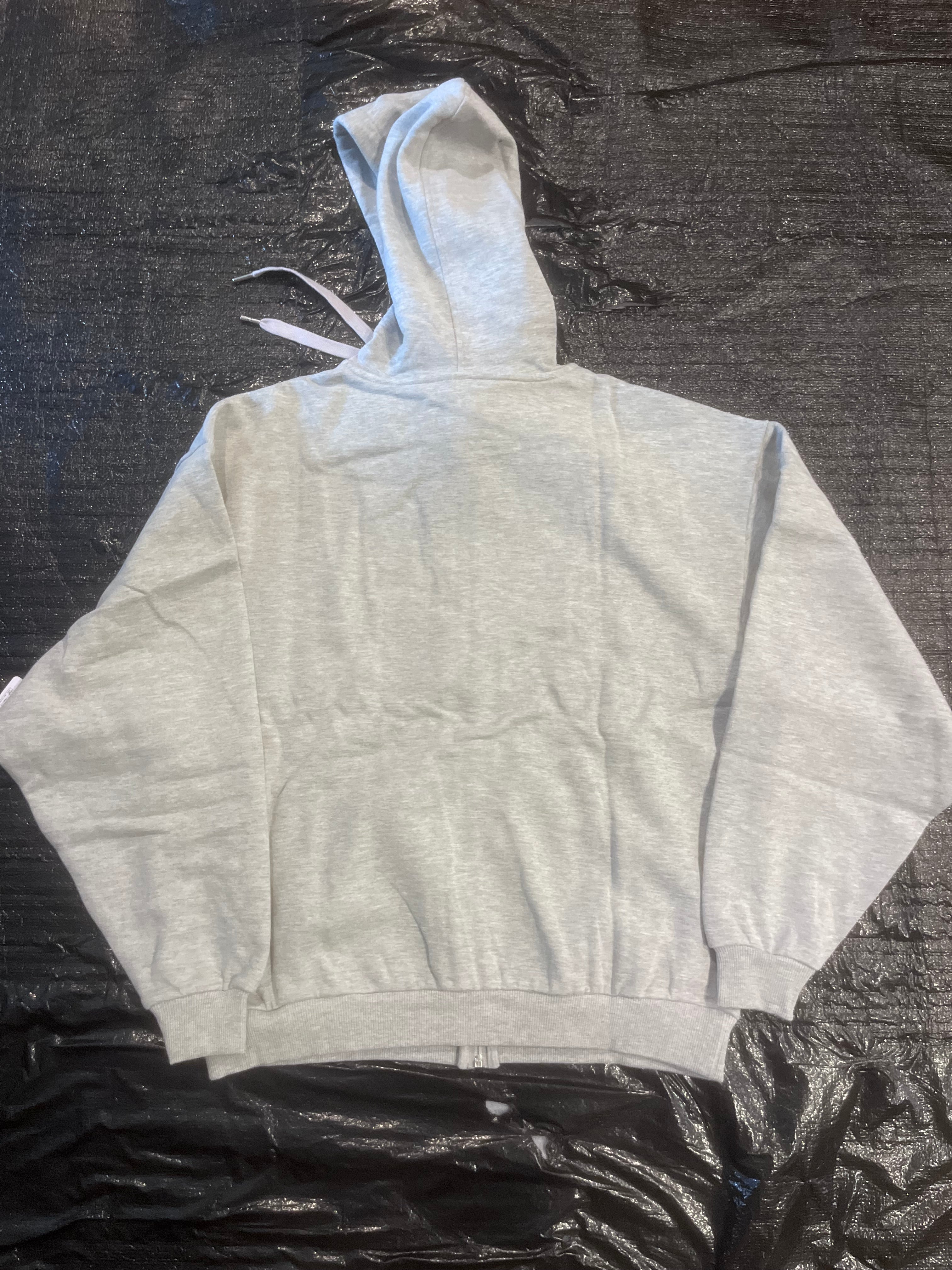 grey full zip