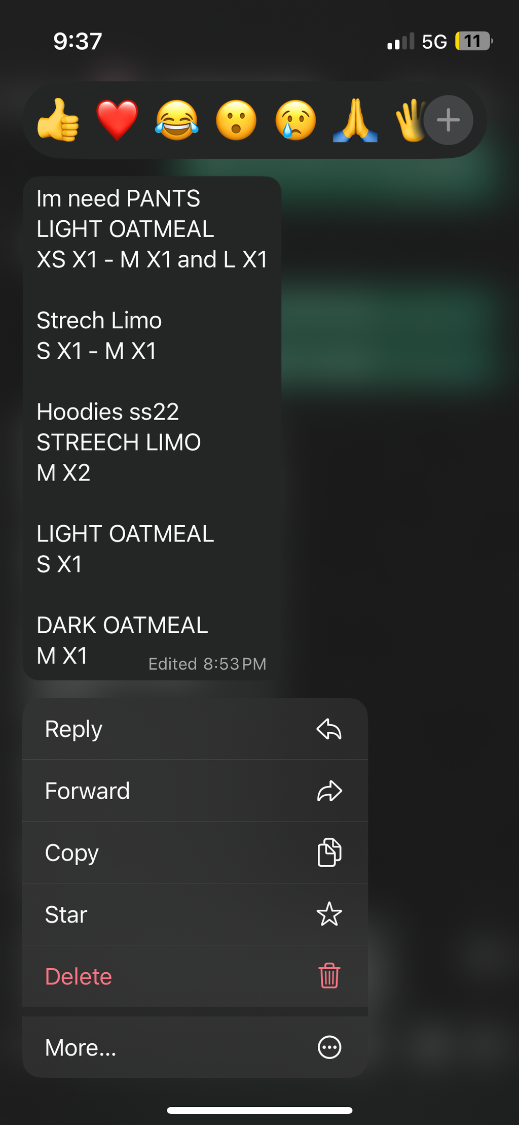 Bundle listing