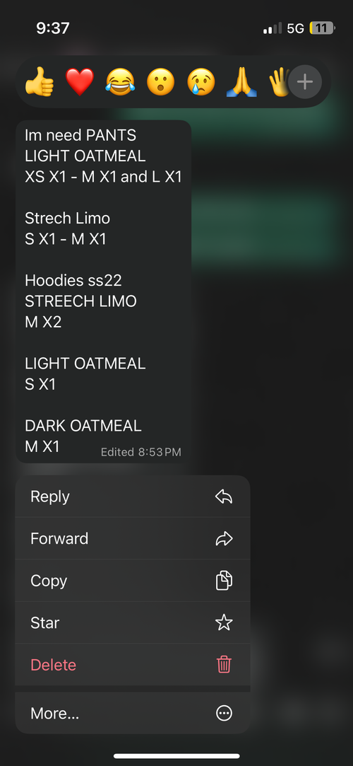 Bundle listing