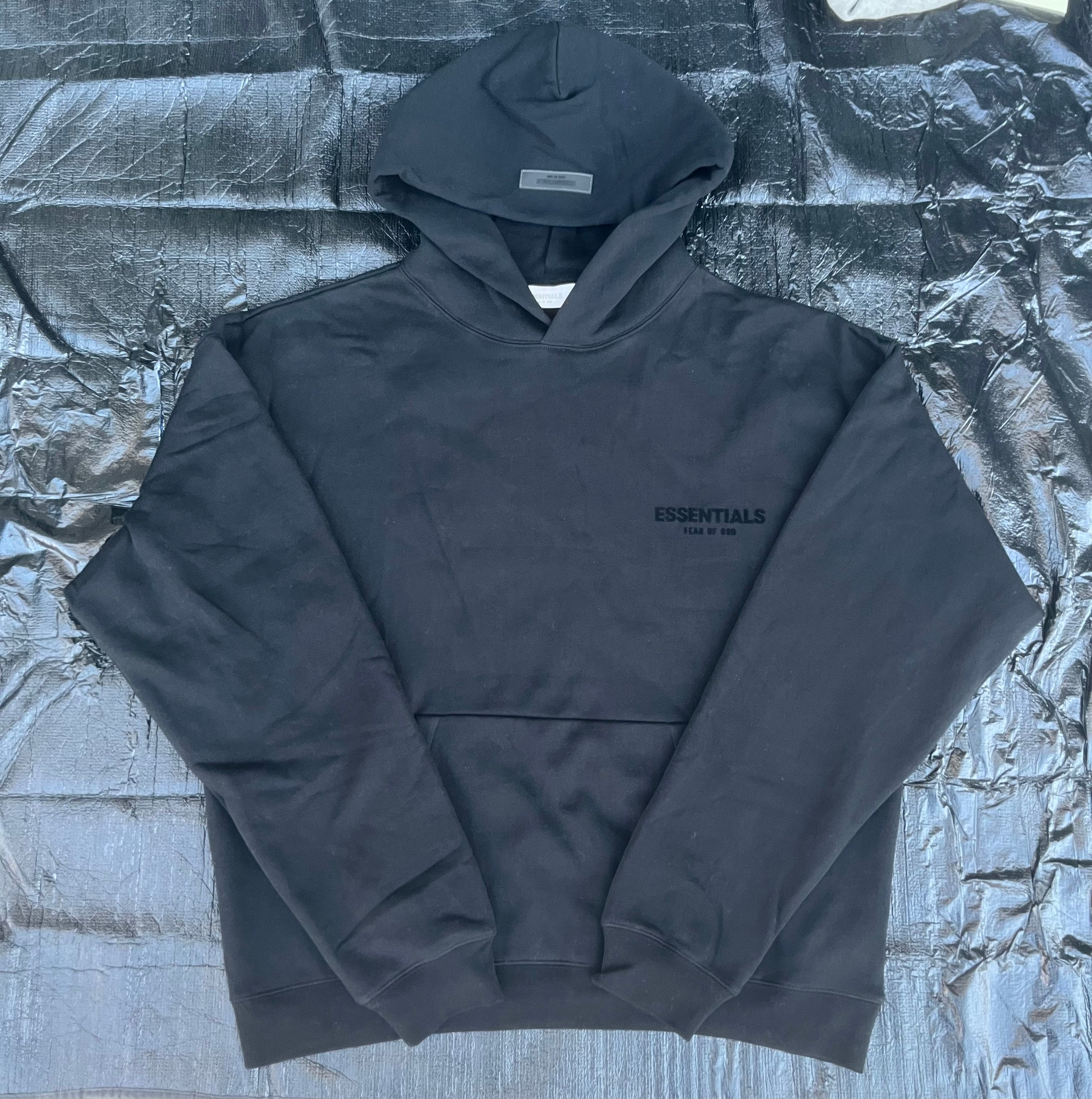 Ess Hoodie Black  (XS–XL) Quick Ship ✅